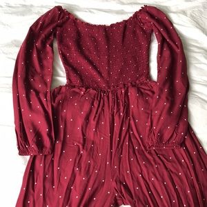 Hollister off-the-shoulder jumpsuit